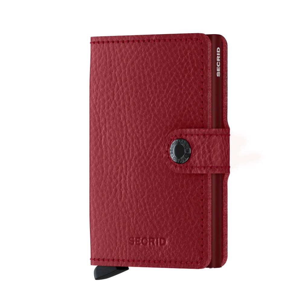 Secrid Miniwallet Veg│art. MVG-ROSSO-BORDEAUX│Pasjeshouder│voorkant met witte achtergrond