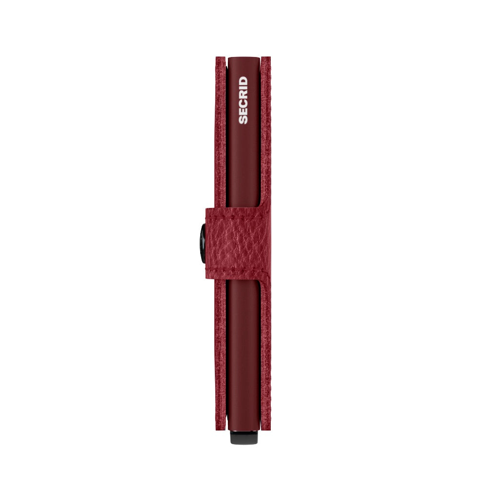 Secrid Miniwallet Veg│art. MVG-ROSSO-BORDEAUX│Pasjeshouder en Portemonnee│zijaanzicht