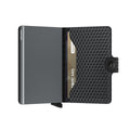 Secrid Miniwallet│Pasjeshouder│art. MCU-BLACK-TITANIUM│half open