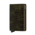 Secrid Slimwallet Dutch Martin│Pasjeshouder│art. SDM-OLIVE│voorkant witte achtergrond