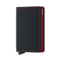 Secrid Slimwallet Matte│art. SM-BLACK-RED│Pasjeshouder│voorkant met wittte achtergrond