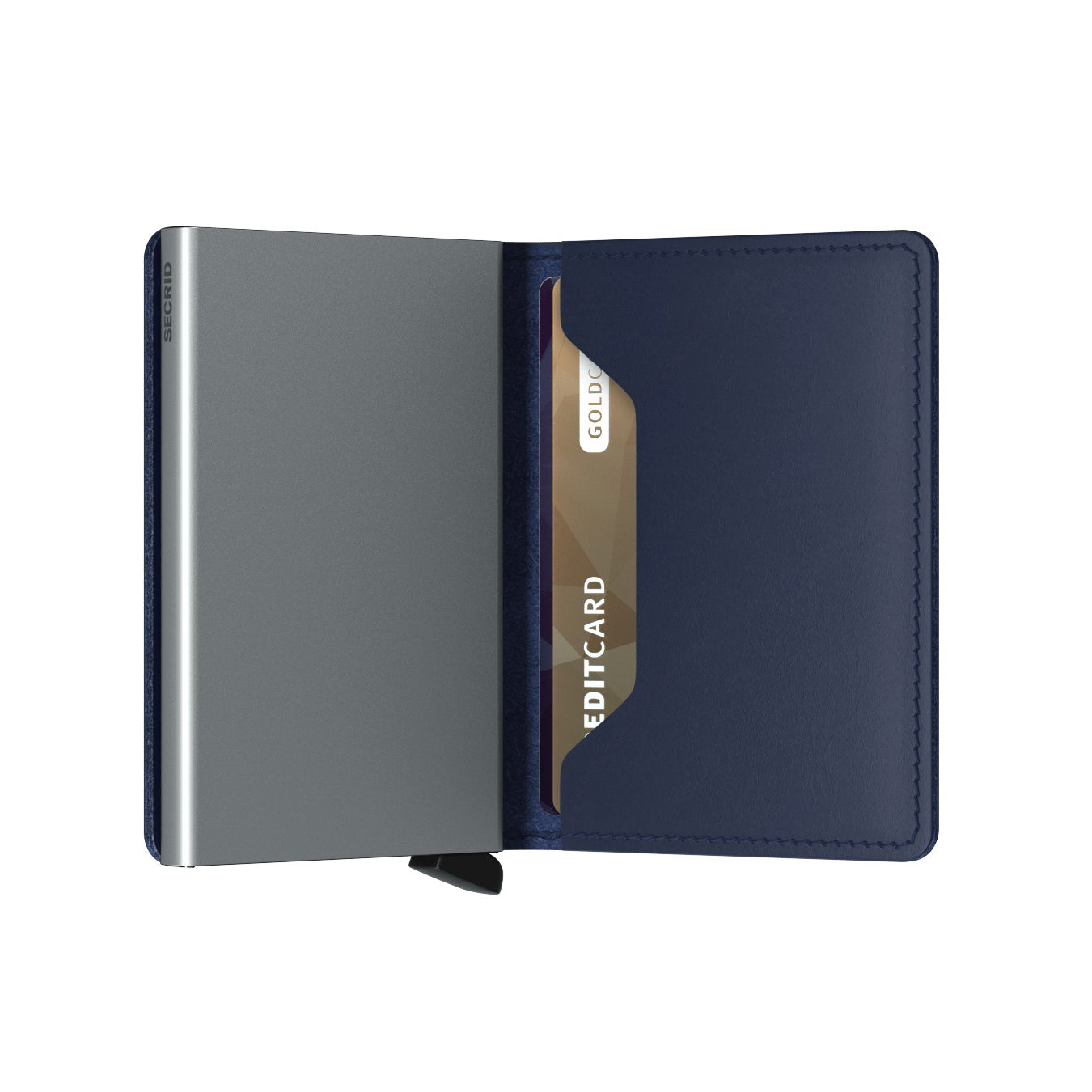 Secrid Slimwallet Original│art. SO-NAVY│Pasjeshouder en Portemonnee│half open