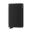 Secrid Slimwallet Perforated│art. SPF-BLACK│Pasjeshouder│voorkant met witte achtergrond