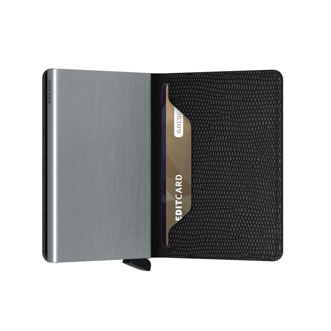 Secrid Slimwallet Rango│art. SRA-BLACK│Pasjeshouderhalf open