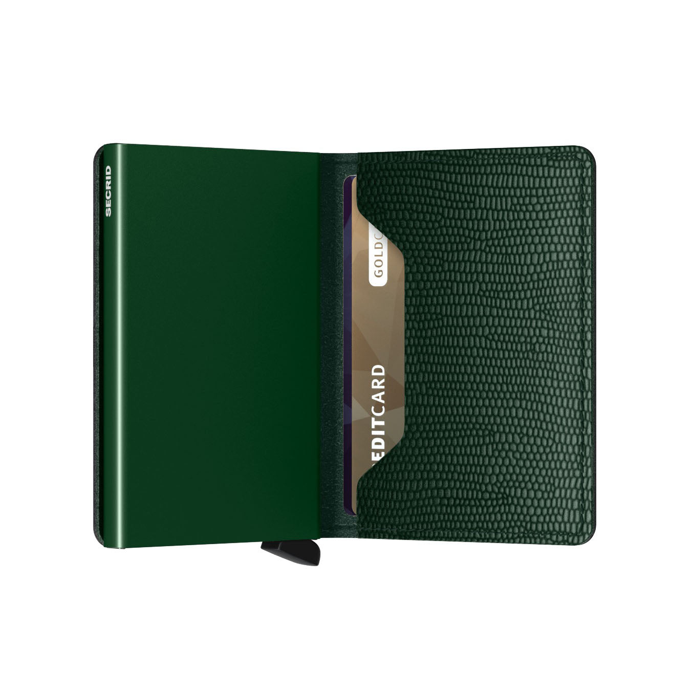 Secrid Slimwallet Rango│art. SRA-GREEN│Pasjeshouder en Portemonnee│half open