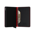 Secrid Slimwallet Fuel│art. SFU-BLACK-RED│Pasjeshouder en Portemonnee│half open