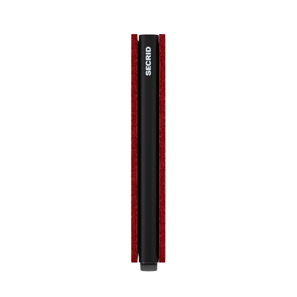 Secrid Slimwallet Fuel│art. SFU-BLACK-RED│Pasjeshouder en Portemonnee│zijkant