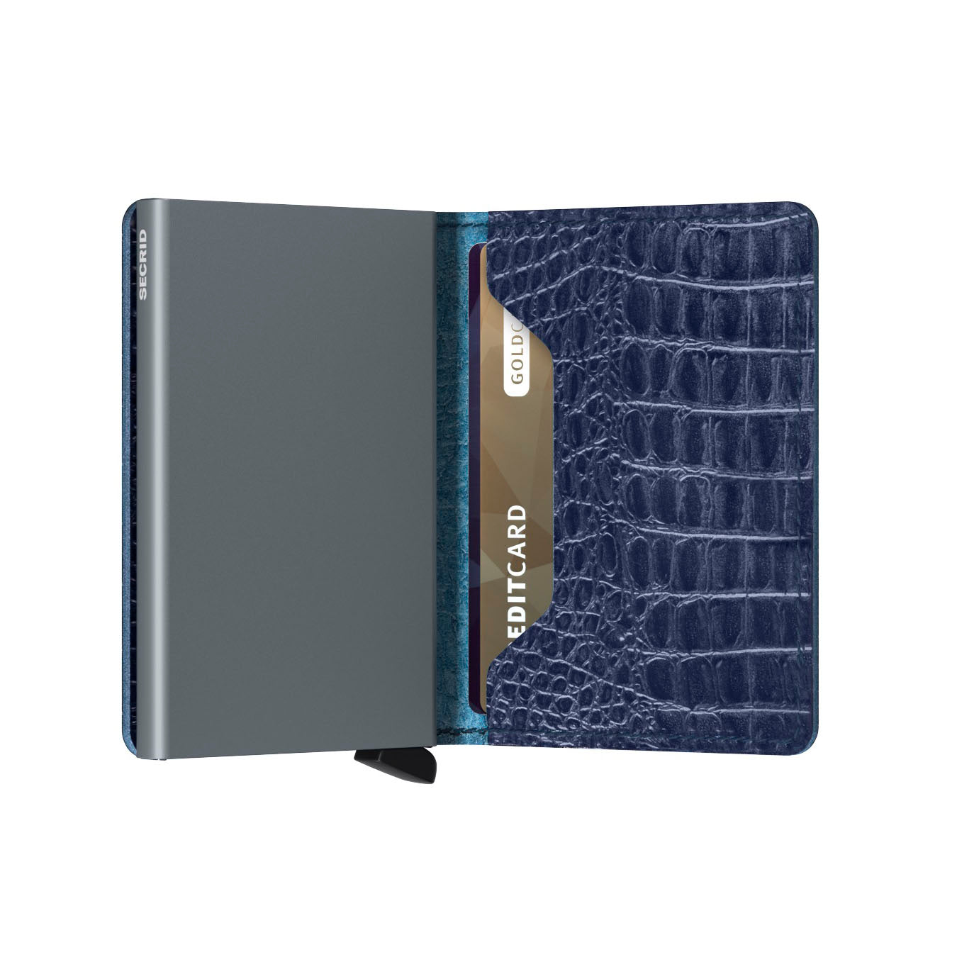 Secrid Slimwallet Nile│art. SN-BLUE│Pasjeshouder en Portemonnee│half open