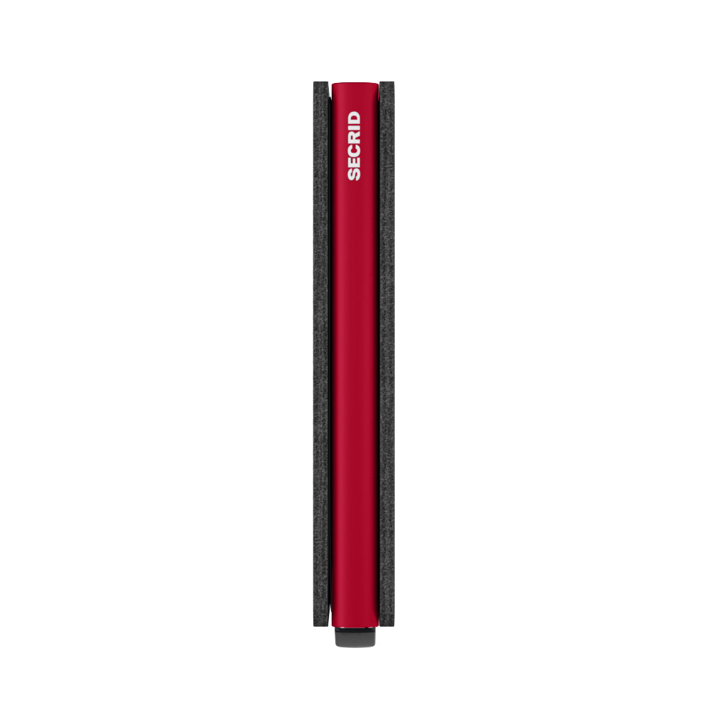 Secrid Slimwallet Optical│art. SOP-BLACK-RED│Pasjeshouder en Portemonnee│zijkant