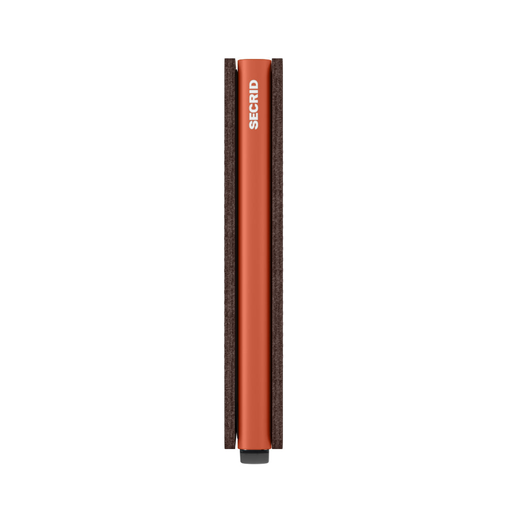 Secrid Slimwallet Optical│art. SOP-BROWN-ORANGE│Pasjeshouder en Portemonnee│zijkant