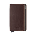 Secrid Slimwallet Veg│art. SVG-ESPRESSO-BROWN│Pasjeshouder│voorkant met witte achtergrond