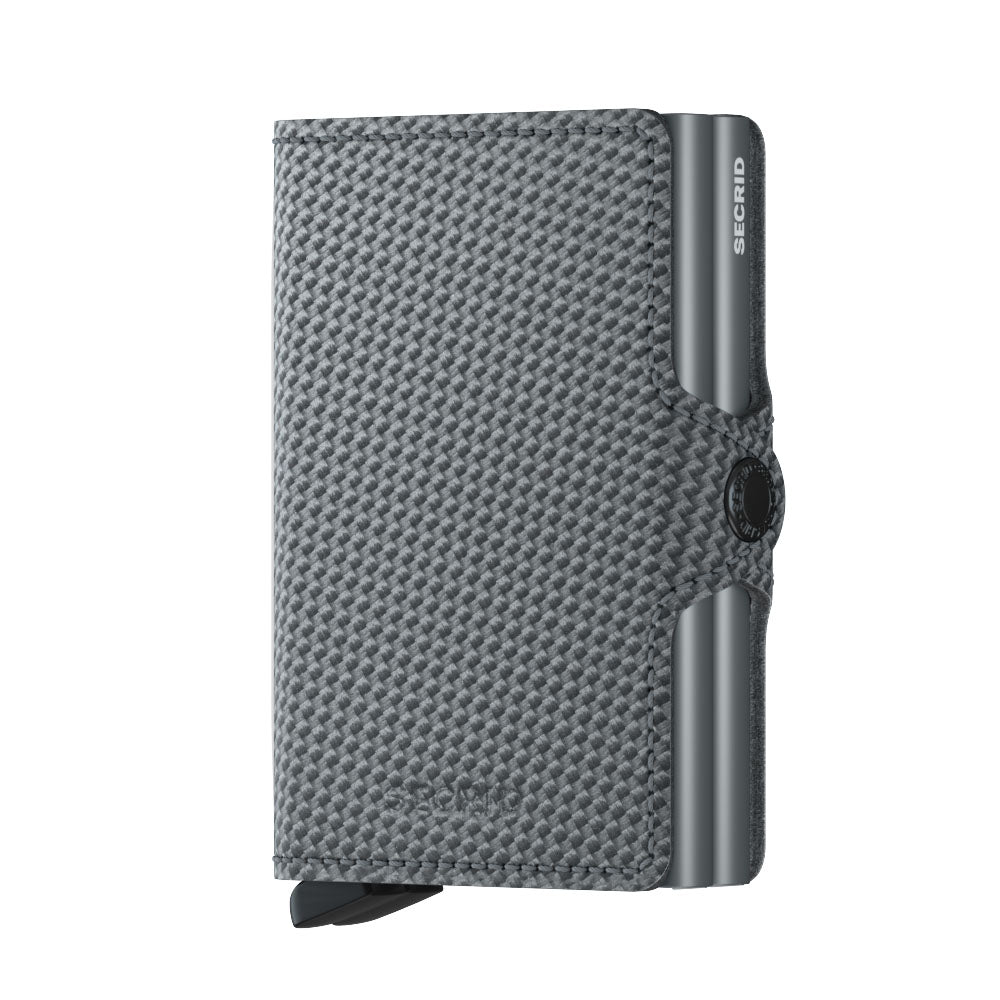Secrid Twinwallet Carbon│art. TCA-COOLGREY│Pasjeshouder│voorkant met witte achtergrond
