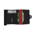Secrid Twinwallet Fuel│art. TFU-BLACK-RED│Pasjeshouder│open met contant geld