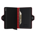 Secrid Twinwallet Fuel│art. TFU-BLACK-RED│Pasjeshouder en Portemonnee│half geopend