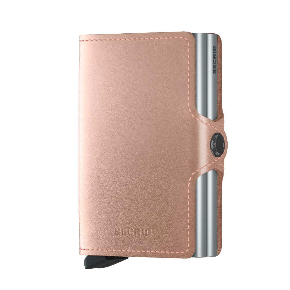 Secrid Twinwallet Metallic│art. TME-ROSE│Pasjeshouder│voorkant met witte achtergrond