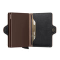 Secrid Twinwallet Saffiano│art. TSA-BROWN│Pasjeshouder en Portemonnee│half open
