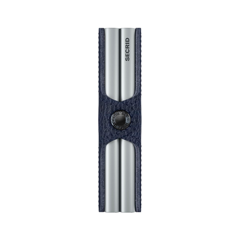 Secrid Twinwallet Veg│art. TVG-NAVY-SILVER│Pasjeshouder en Portemonnee│zijkant