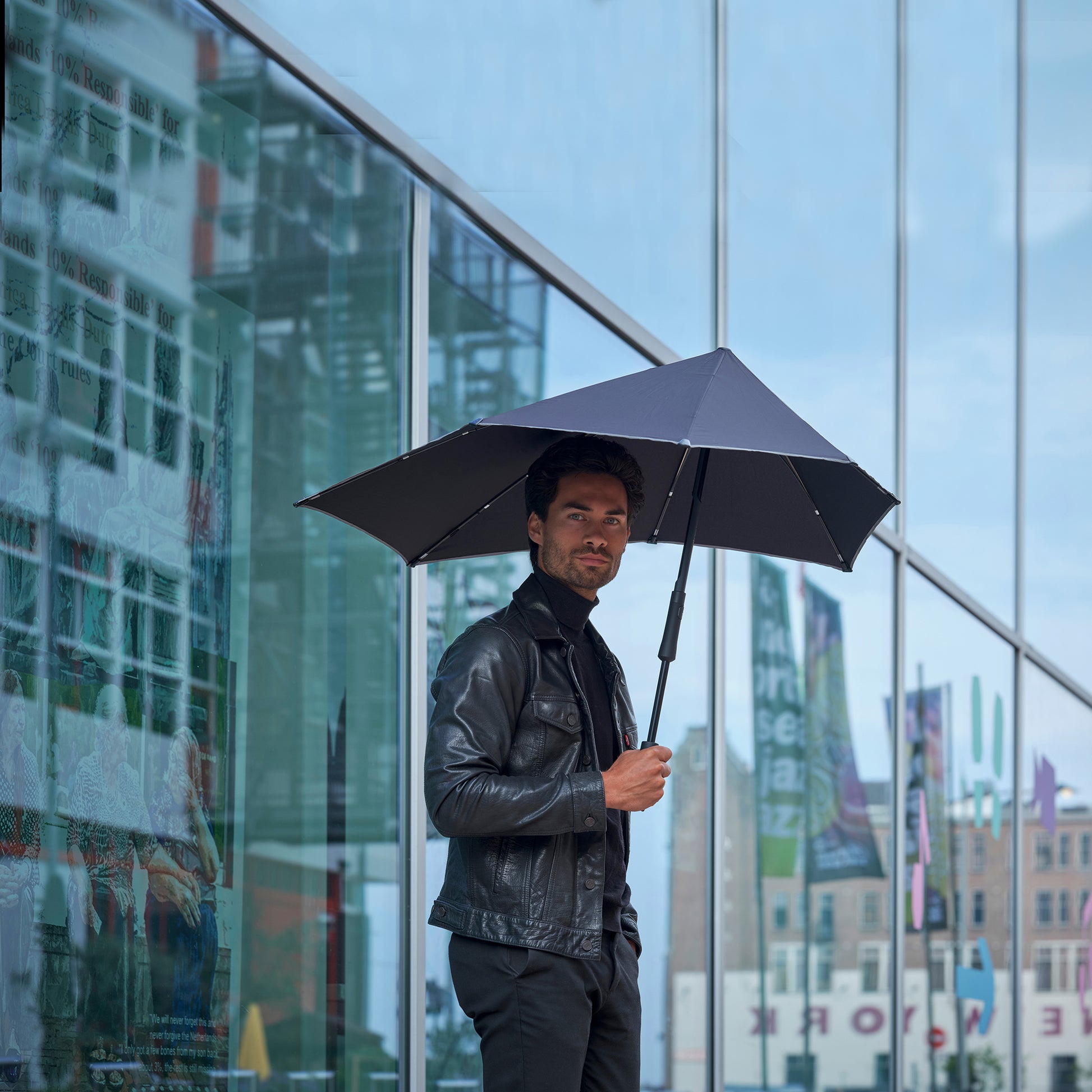 Senz Storm Paraplu Large│Pure Black│Senz Umbrella│Lifestyle city