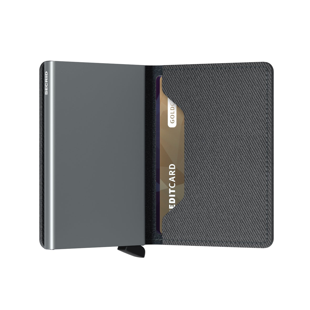 Secrid Slimwallet Twist│art. STW-GREY│Pasjeshouder en Portemonnee│half open