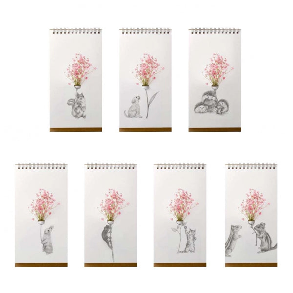 Flip Vase Dieren│Spextrum│art. S003COMPANION│alle tekeningen