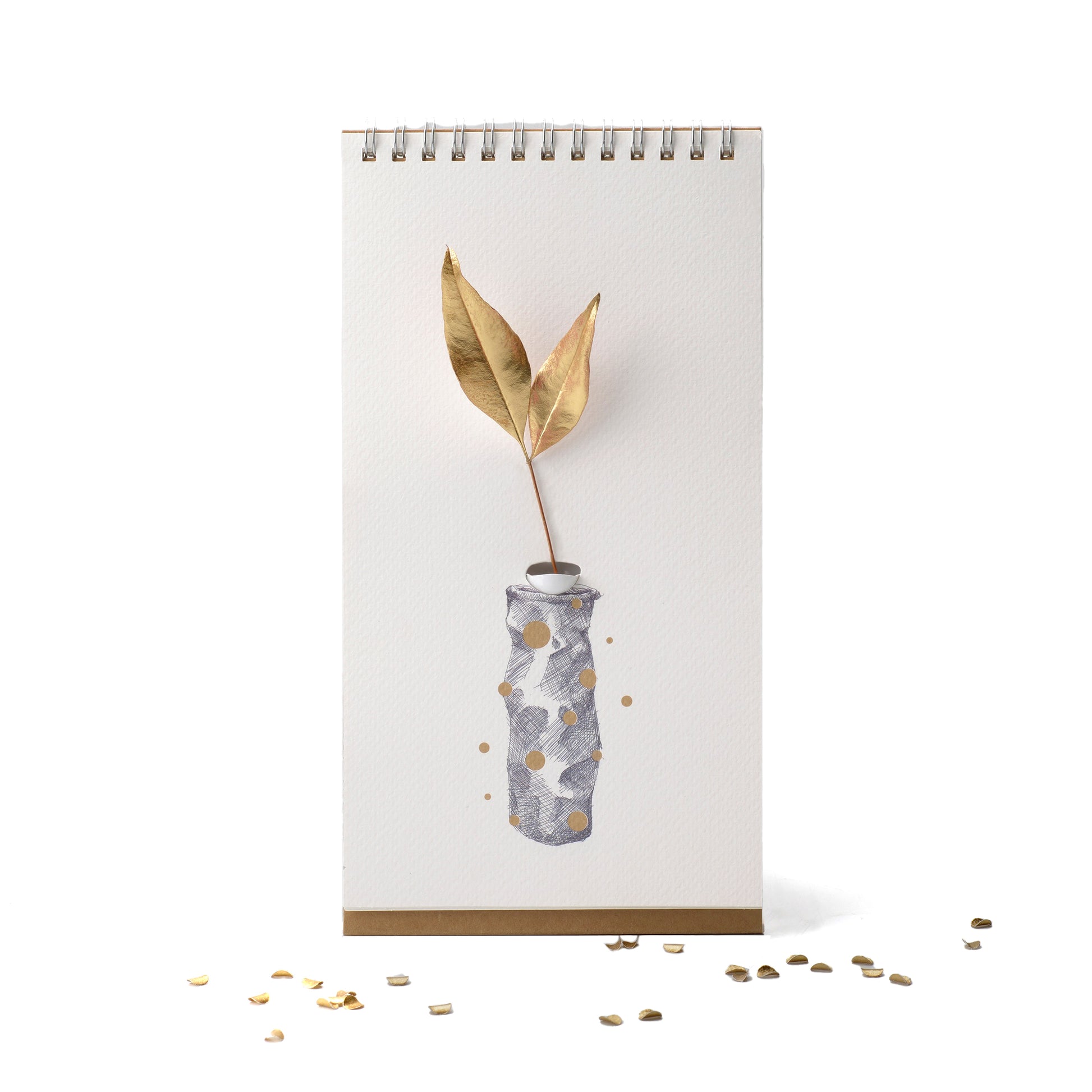 Flip Vase Kleur│Spextrum│art. S003COLOUR│vaas met gouden takje