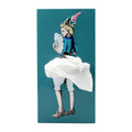 Tissue Up Girl Tissuebox│Blue│retro Pin Up Zakdoekhouder│foto front