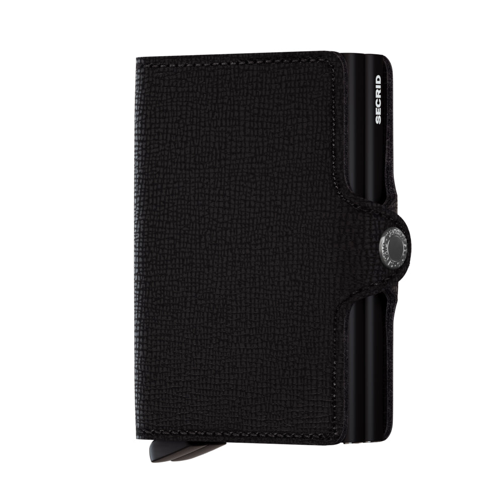 Secrid Twinwallet Crisple│art. TC-BLACK│pasjeshouder│voorkant witte achtergrond