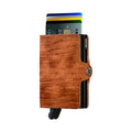 Secrid Twinwallet Dutch Martin│art. TDM-WHISKEY│Pasjeshouder│voorkant met uitgeschoven pasjes en clip