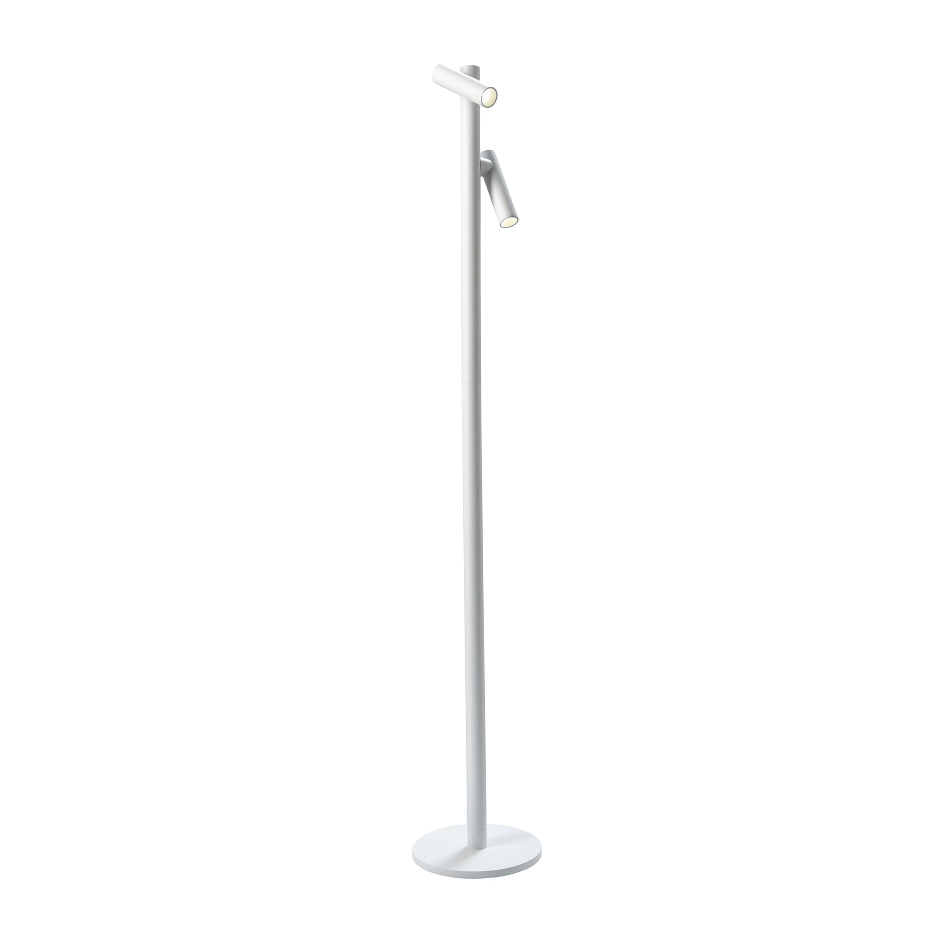 Tubo Oplaadbare Vloerlamp Dubbel Wit│Sompex│draadloos│art. 78121│voorkant met witte achtergrond