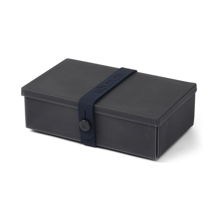 Uhmm 01 Black Chalk Opvouwbare Luchbox│art. 981274│vooraanzicht met strap Midnight Blue