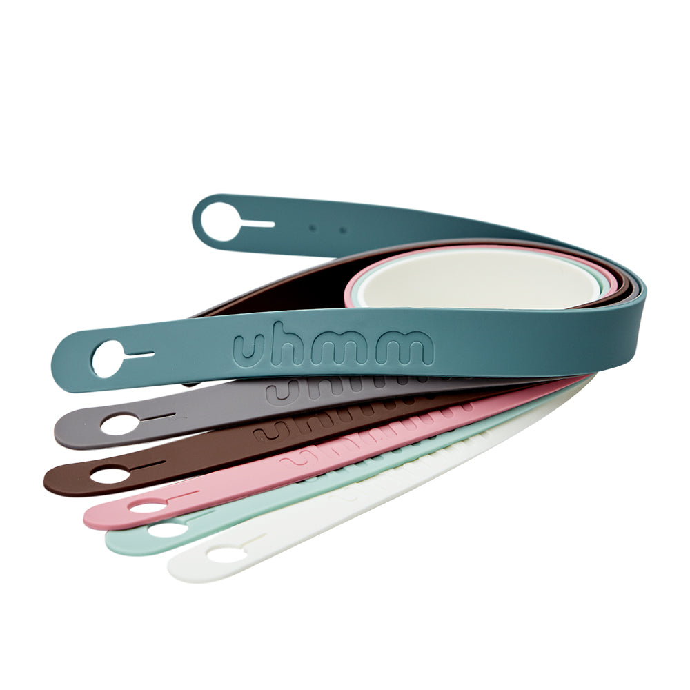 Uhmm 02 Opvouwbare Lunchbox Losse Strap Wit│art. 982247│diverse kleuren opgerold