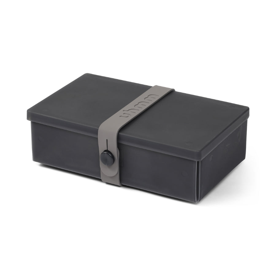 Uhmm 01 Black Chalk Opvouwbare Luchbox│art. 981274│vooraanzicht met Strap Donkergrijs