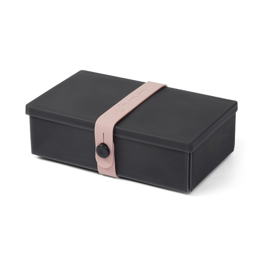 Uhmm 01 Black Chalk Opvouwbare Luchbox│art. 981274│vooraanzicht met Strap Delicate Pink