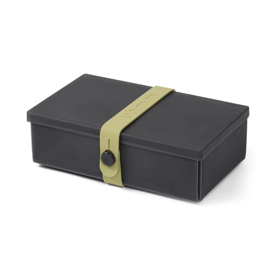 Uhmm 01 Black Chalk Opvouwbare Luchbox│art. 981274│vooraanzicht et Strap Olive