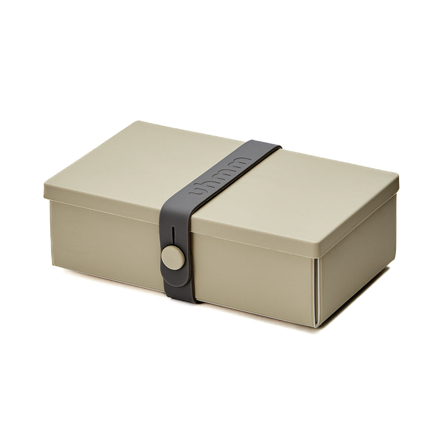 Uhmm 01 Opvouwbare Luchbox Mocca│art 982403│vooraanzicht met strap in Donkergrijs