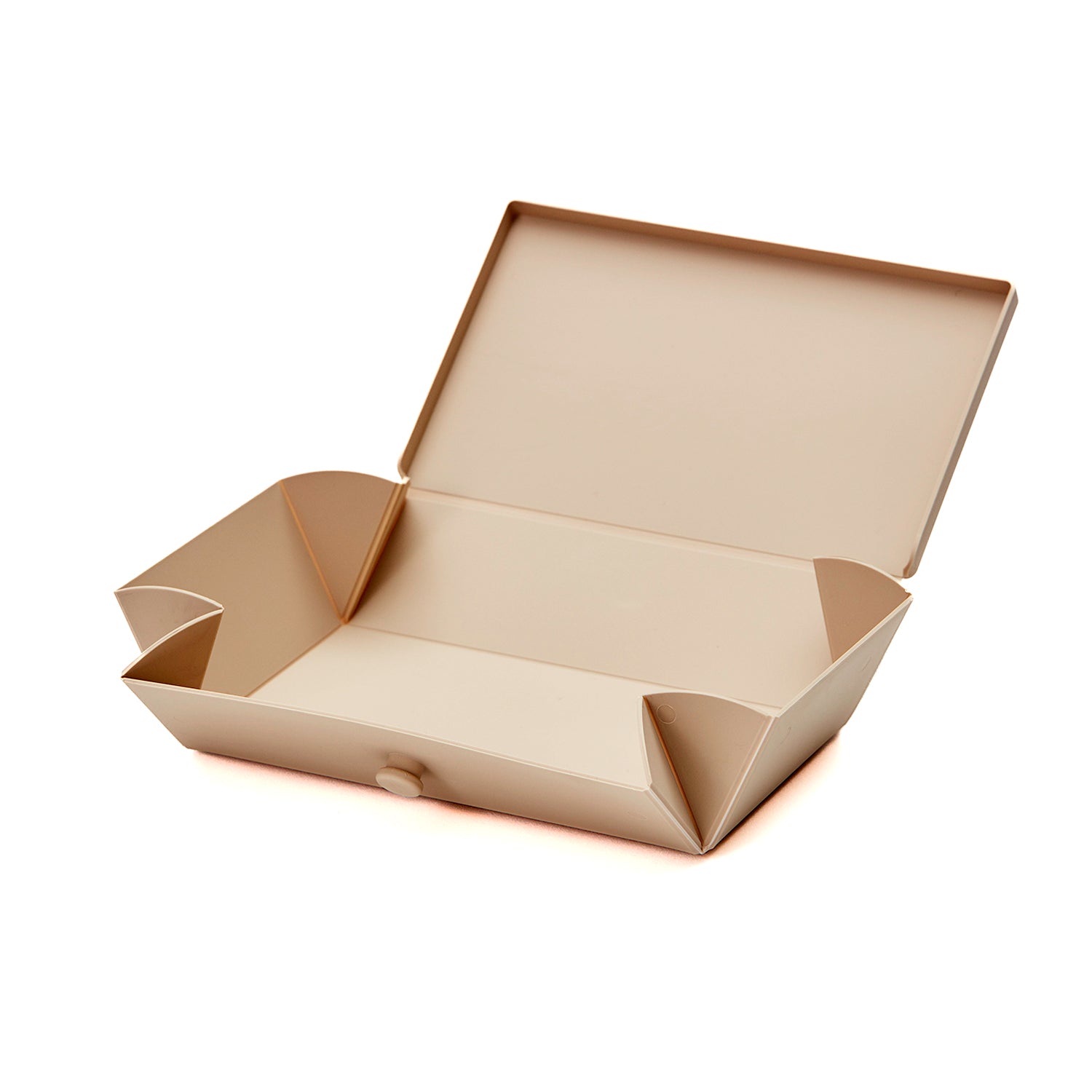 Uhmm 01 Opvouwbare Luchbox Mocca│art 982403│geopend met witte achtergrond