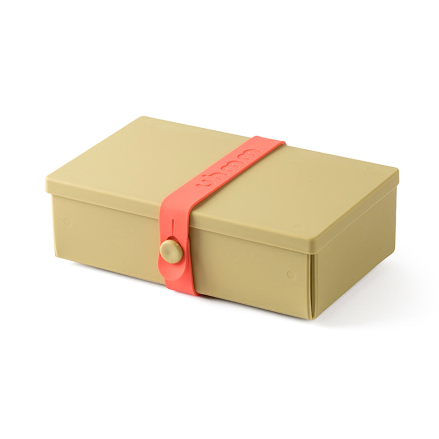 Uhmm 01 Opvouwbare Lunchbox│art. 981273│vooraanzicht met Strap Coral Red