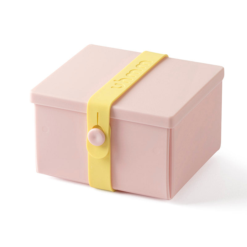 Uhmm 02 Opvouwbare Lunchbox Delicate Pink│art. 981276│vooraanzicht met Strap Citrus