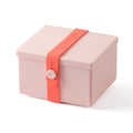 Uhmm 02 Opvouwbare Lunchbox Delicate Pink│art. 981276│vooraanzicht met Strap Coral Red