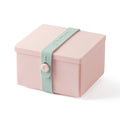 Uhmm 02 Opvouwbare Lunchbox Delicate Pink│art. 981276│vooraanzicht met Strap Morning Mist