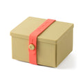 Uhmm 02 Opvouwbare Lunchbox Oliv│art. 981278│vooraanzicht met Strap Coral Red