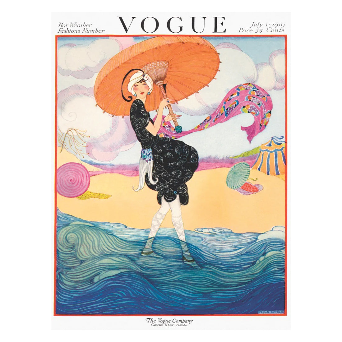 Puzzel Vogue How the Wind Blows│New York Puzzle Compane 1000 stukjes│art. NPZVG1815│afbeedling Cover Vogue