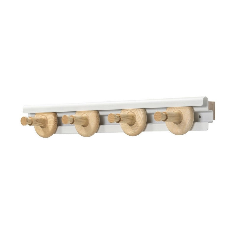 Kapstok Wheels 80cm wit│van Esch - Dirk Ploos van Amstel│art. 7070011│product witte achtergrond