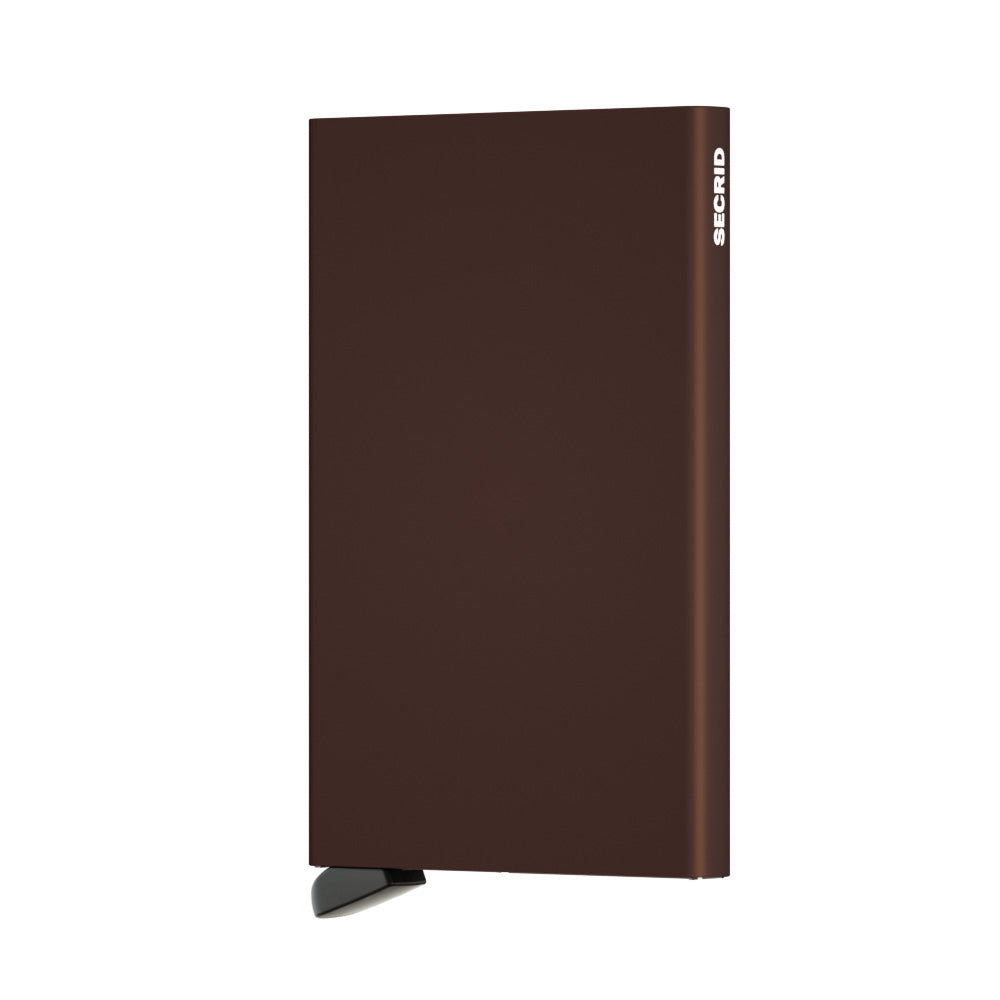 Secrid Cardprotector│art. C-BROWN│Pasjeshouder│voorkant met witte achtergrond