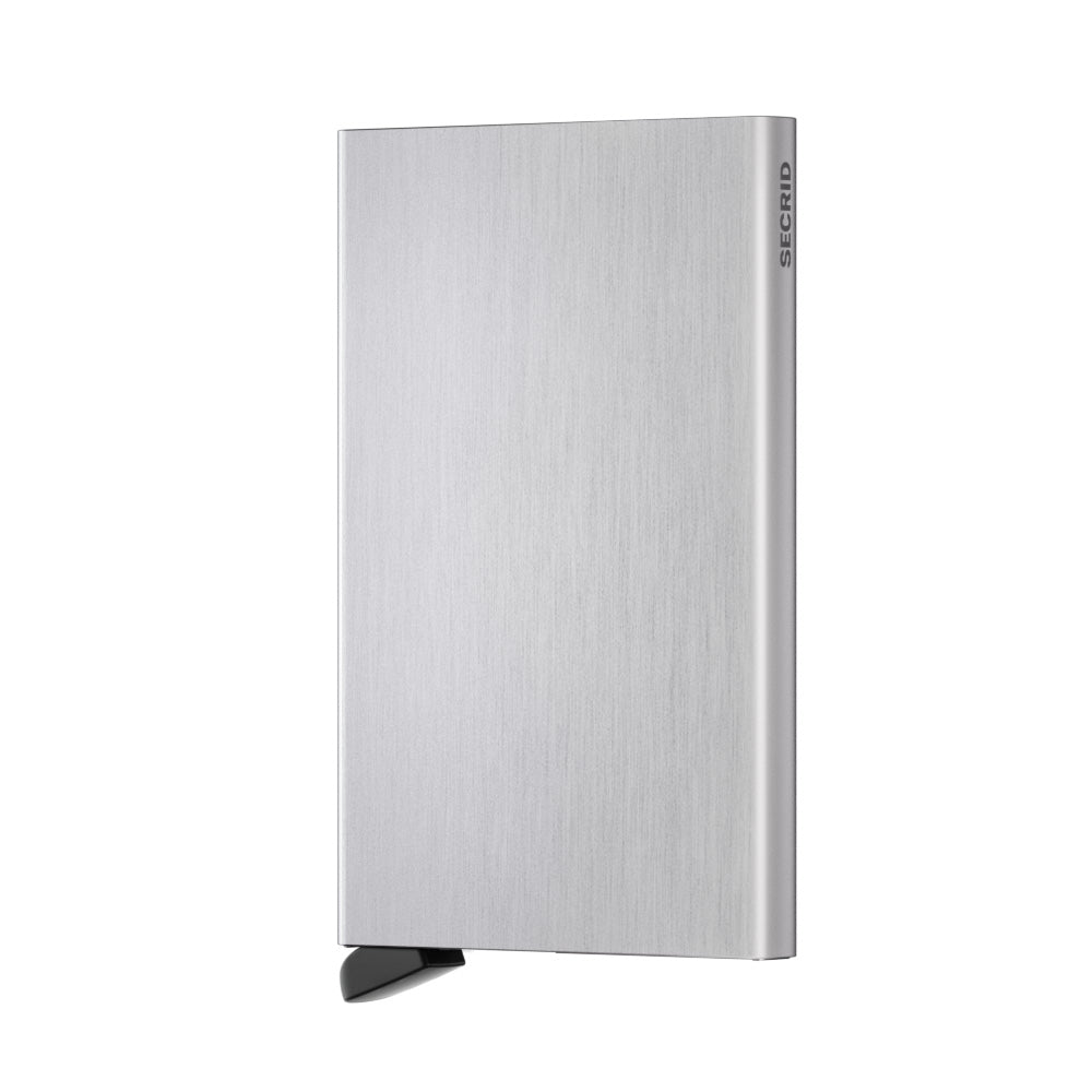 Secrid Cardprotector│Pasjeshouder Aluminium│art. C-BRUSHED SILVER│Voorkant met witte achtergrond