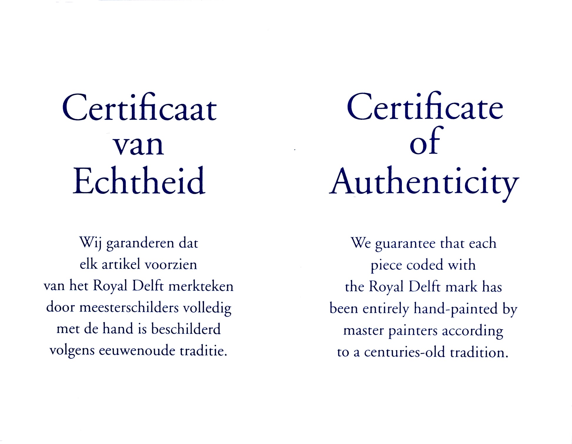 Manchetknopen Royal Delft│Rond Bloem│Delfts Blauw│certificaat