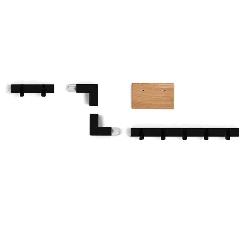Coatrack by the Meter Hoekstuk Mintgroen│Vij5│voorbeeld met korte stukken