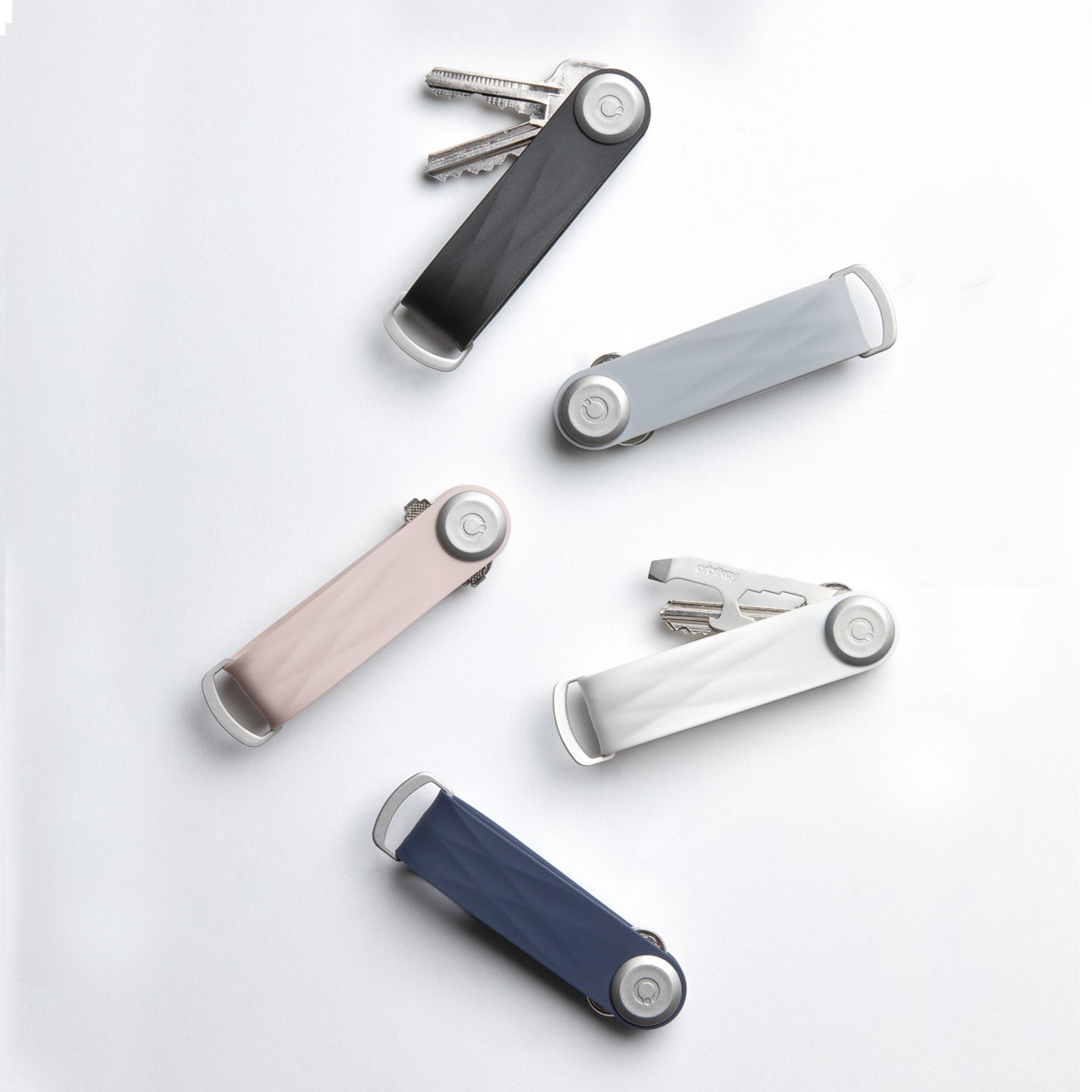 Key Organiser Orbitkey│Active Midnight Blue│ACTO-2-MB│sleutelhanger rubber groep diverse kleuren