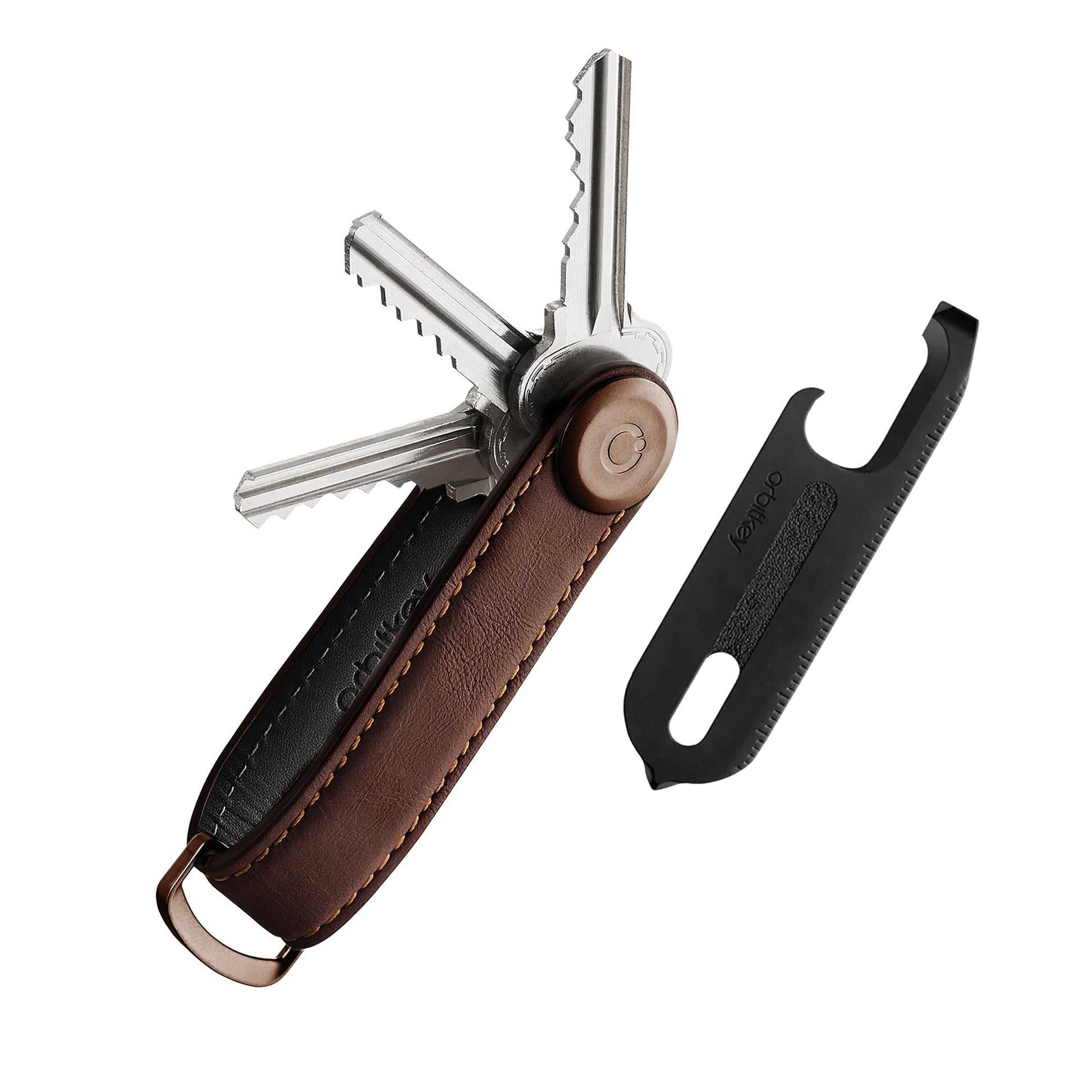 Orbit Key Gift Set Espresso Brown│Key Organizer en Multitool│Sleutelhanger art. GLT2-ESB-201│key organizer met sleutels en losse multitool