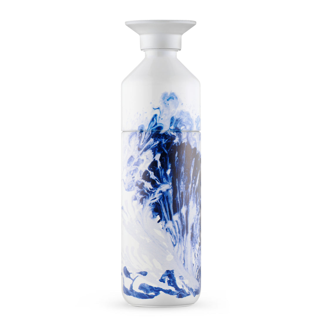 Dopper x Royal Delft Thermosfles Insulated 580 ml The Current (Delfts Blauw) - vooraanzicht met witte achtergrond